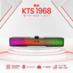 KTS-1968 Bluetooth, AUX, USB, SD Card & FM Radio Supported Stylish RGB Lighting Effects Smart Wireless Speaker Soundbar Mini Theater Support Android TV