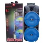 KTS 1745 Speaker Dual 8*8 Portable speaker wire Bluetooth Speaker with Mike - Image 3
