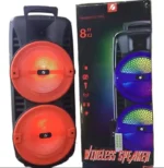 KTS 1745 Speaker Dual 8*8 Portable speaker wire Bluetooth Speaker with Mike - Image 2