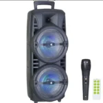 KTS 1745 Speaker Dual 8*8 Portable speaker wire Bluetooth Speaker with Mike