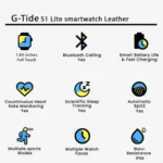 G-TiDE S1 Lite smartwatch Leather - Image 2