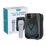 GTS 2116 Greatnice Portable Rechargeable Wireless Bluetooth Speaker With wireless mic and voice changer FM Radio USB & SD Card Supported High Quality Sound