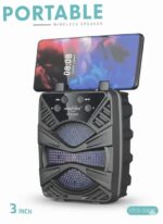 GTS-2422 Portable 3 Inch Bluetooth Speaker – Compact Wireless Music Speaker with Powerful Sound for Home, Travel & Outdoor Use